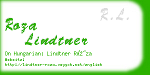 roza lindtner business card